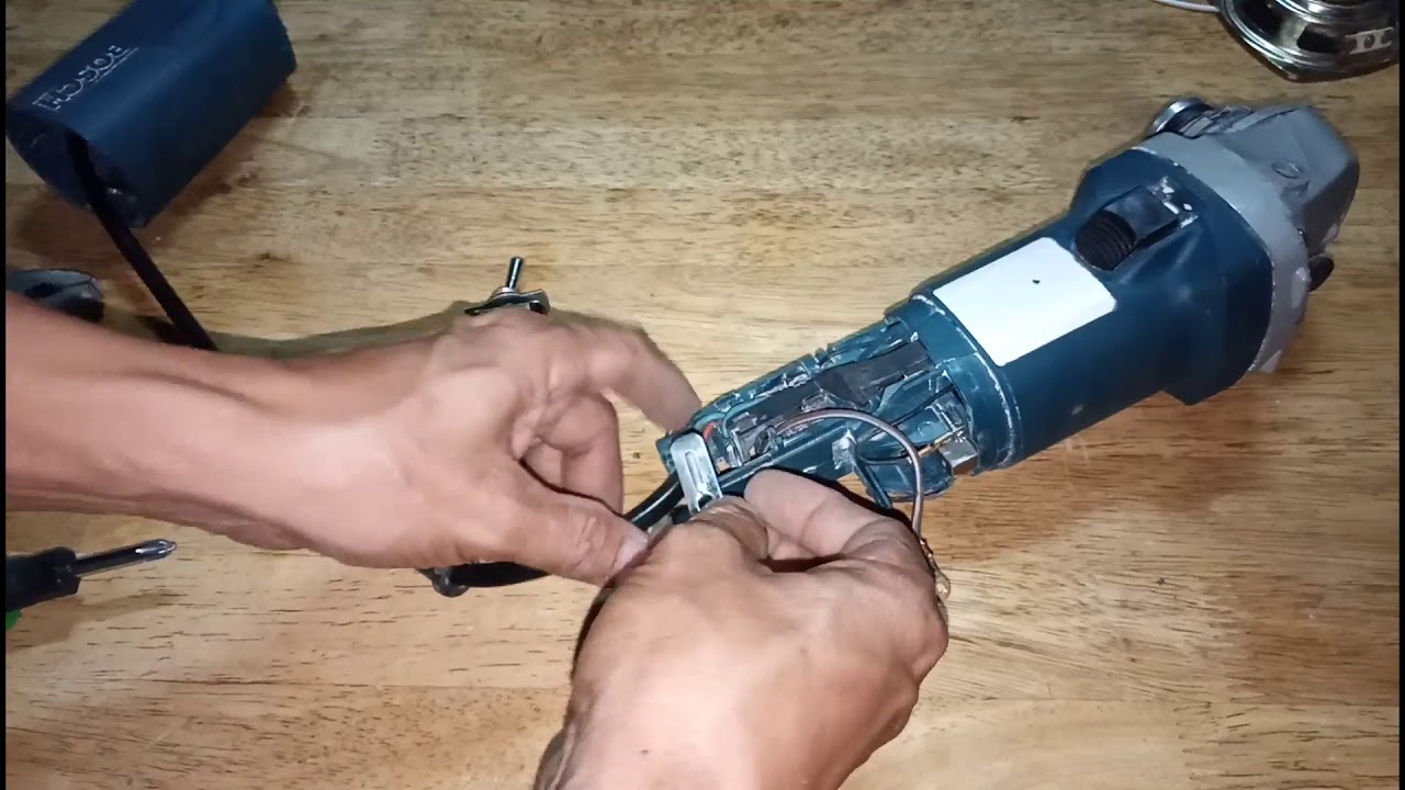 Broken grinder switch, convert to DIY switch