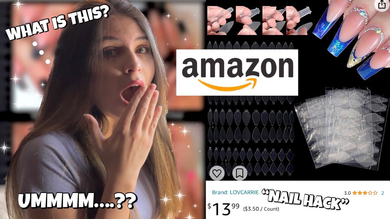 TRYING THE VIRAL FRENCH TIP SILICONE NAIL MOLDS FROM AMAZON | WEIRDEST NAIL PRODUCT I HAVE EVER USED