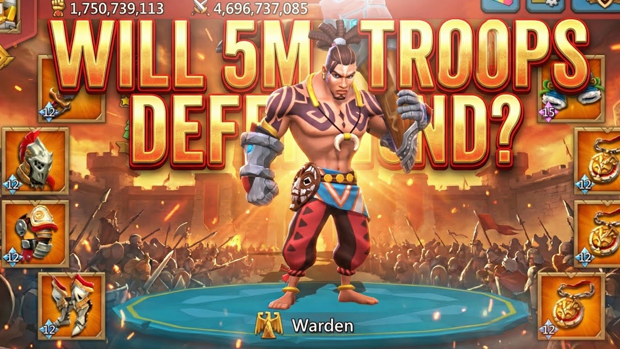 BB ROY - 5M COMP BEST F2P TRAP or TANK ? - FUNNY SMOKING BIG RALLIES || Lords Mobile