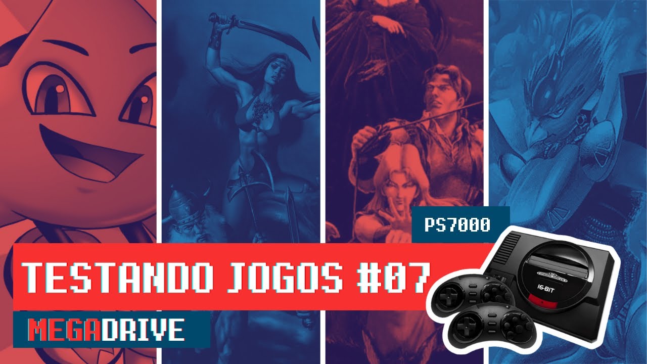 🔵🔴 Testando jogos de #megadrive no #ps7000 [#ep07]