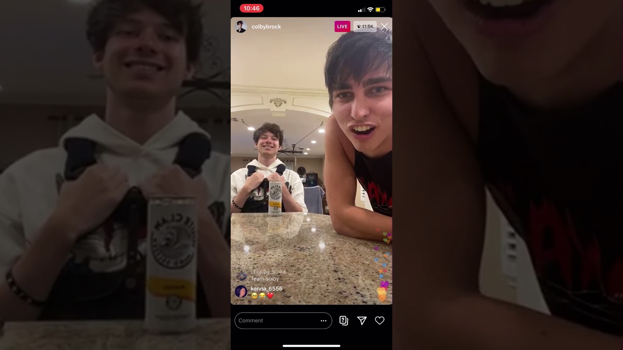 Colby Brock live stream from 5/26/20