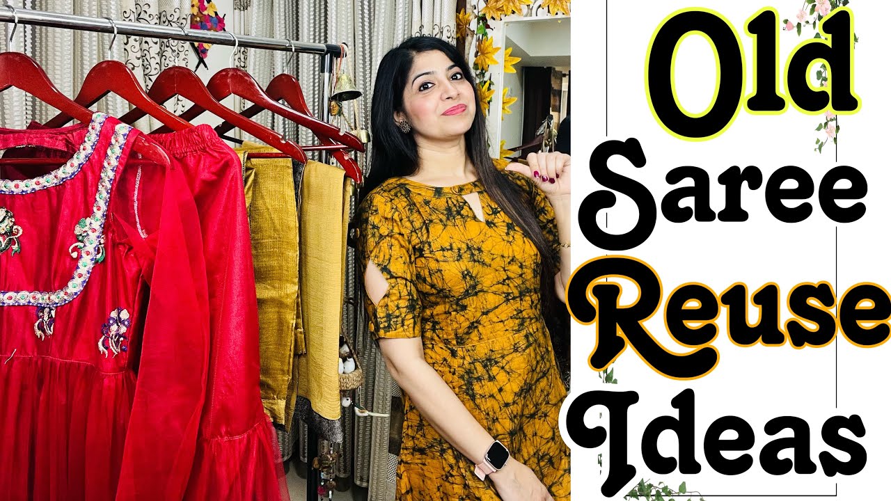 Old Saree Reuse Ideas | Trendy dresses from old sarees | fashion fusions