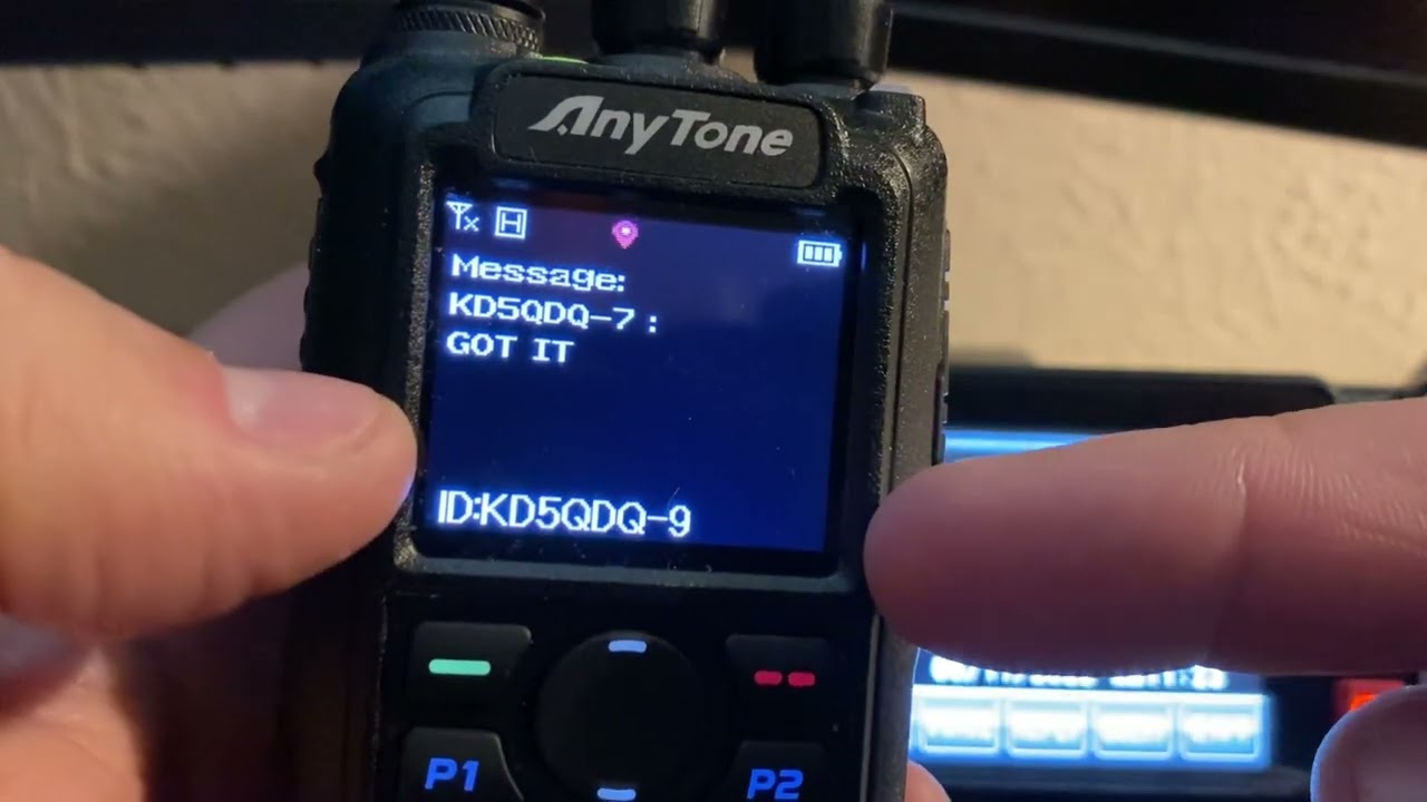 AnyTone AT-D878UVII Plus APRS message and reply