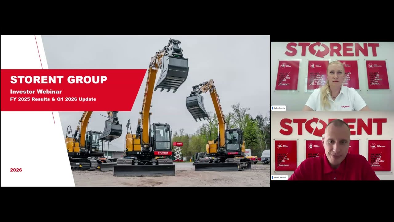 Storent Europe FY2025 and Q1 2026 Investor Webinar