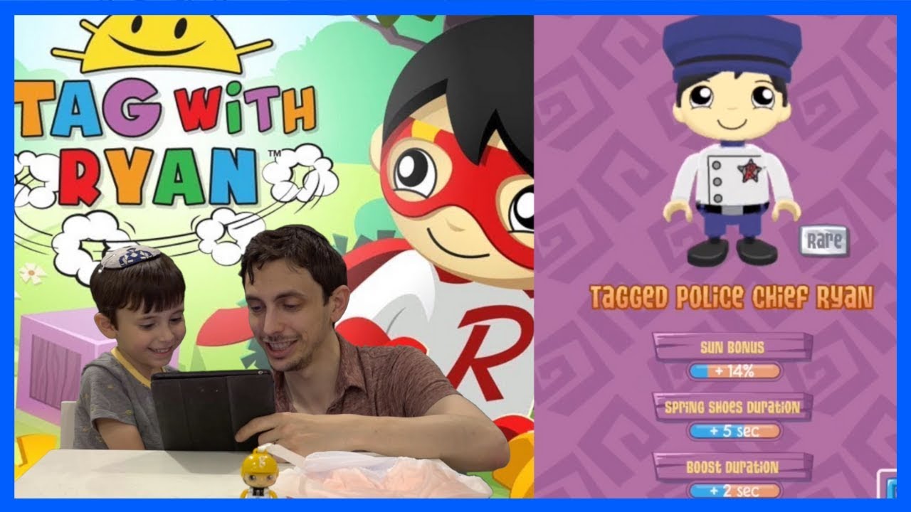 Liam Plays Tag with Ryan, gets a high score and unlocks new characters and new vehicles!