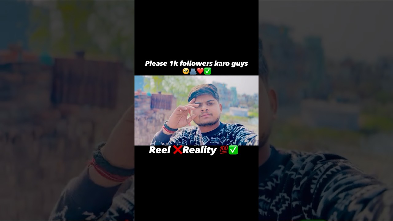 Reel vs Reality: My 1k Followers Journey 🥺❤️ (Best for engagement)