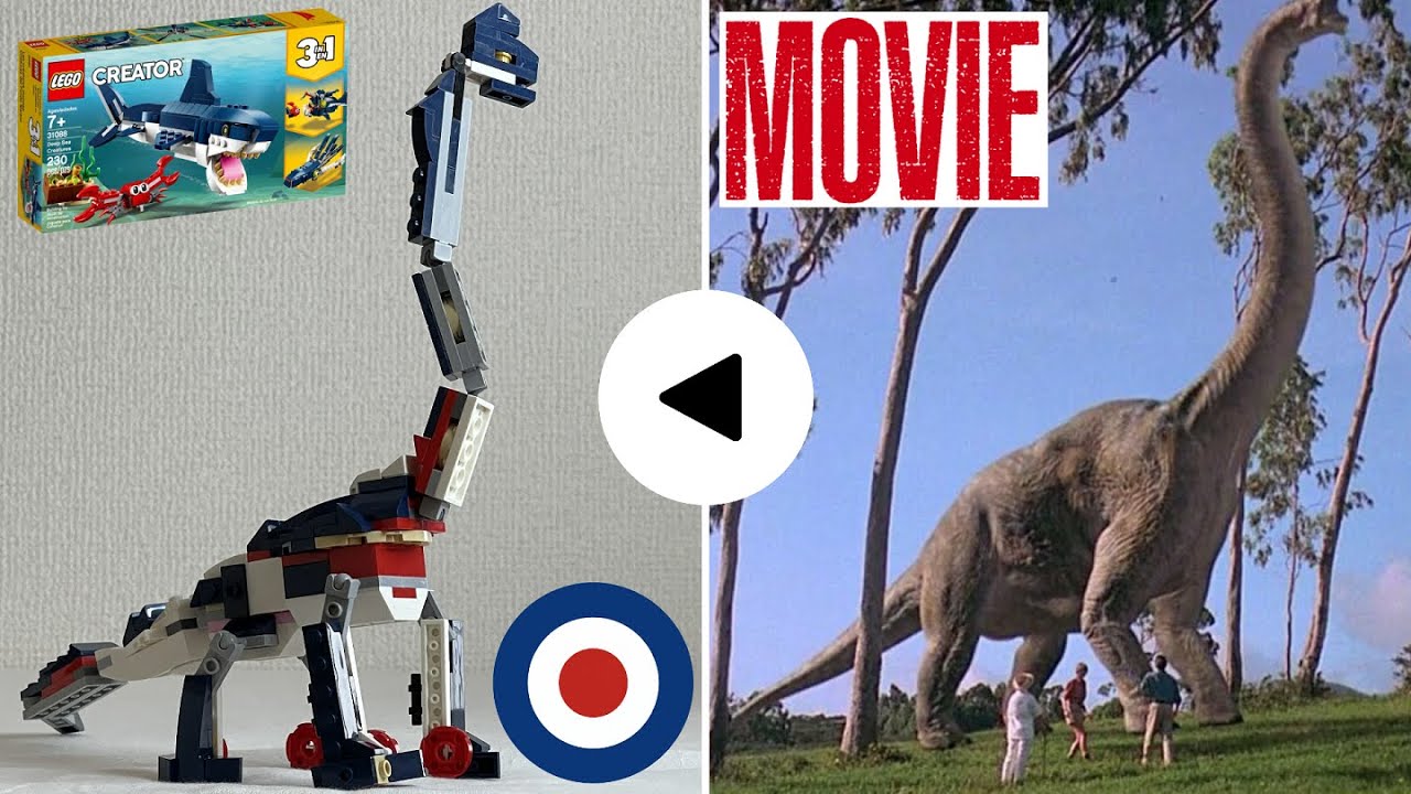 LEGO Creator 31088 Alternative build tutorial Brachiosaurus、レゴクリエイター31088をブラキオサウルスに組み替え