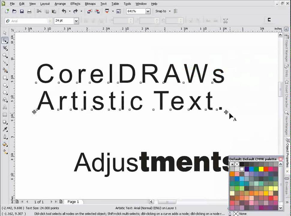 Working with Text in CorelDRAW