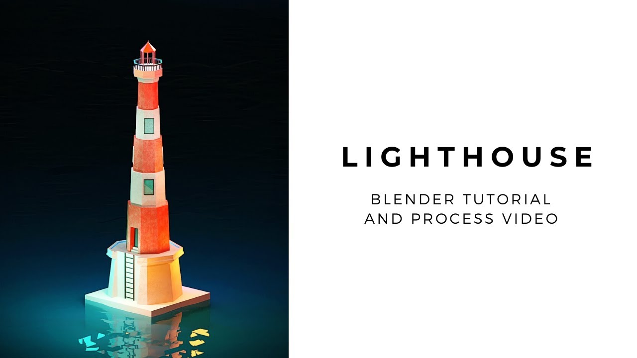 How to make LightHouse? | Blender 2.8 | Process and modelling Video