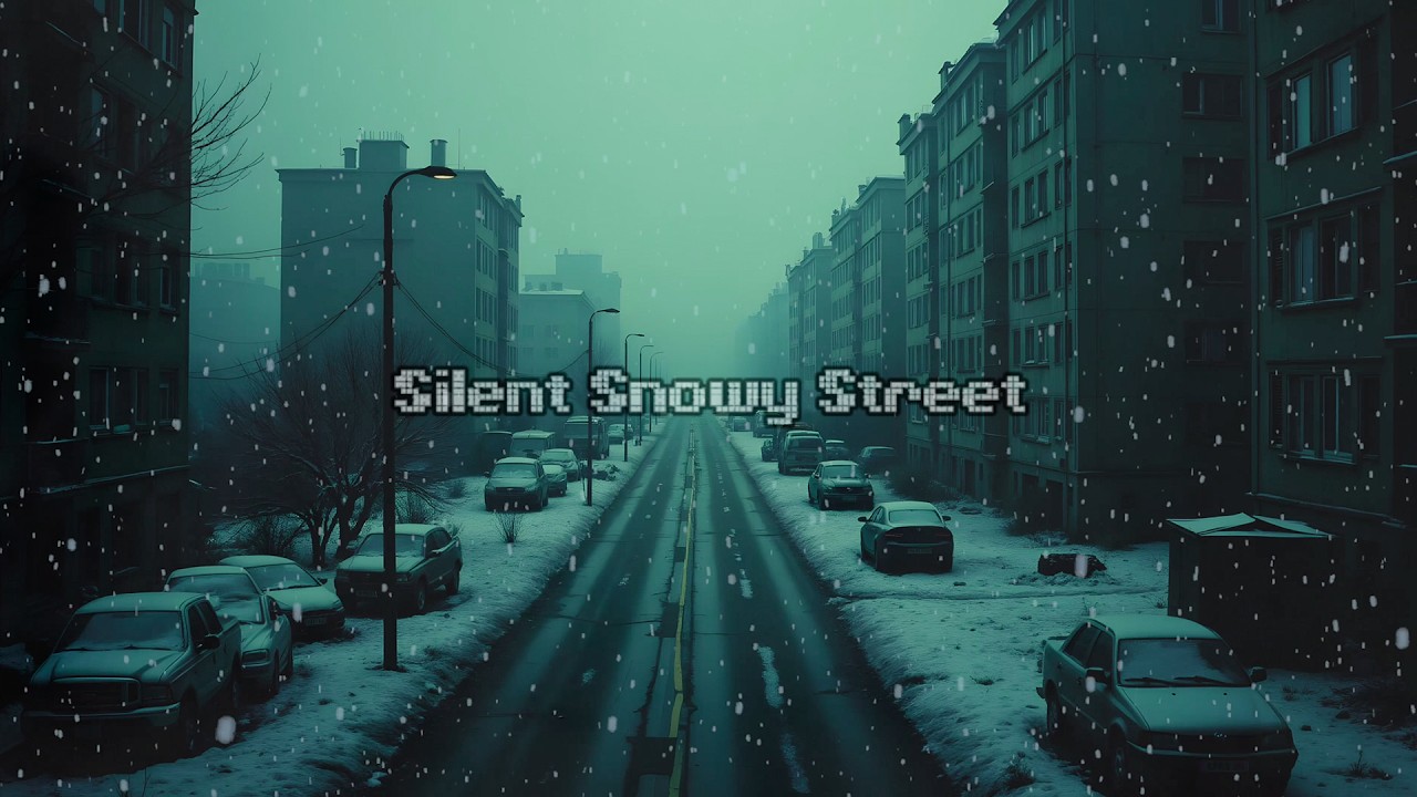 Silent Snowy Street ❄️ Relaxing Piano Music