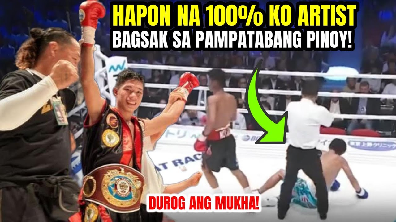 100% KNOCKOUT ARTIST NA HAPON | BAGSAK SA PAMPATABANG PINOY! DUROG ANG MUKHA!