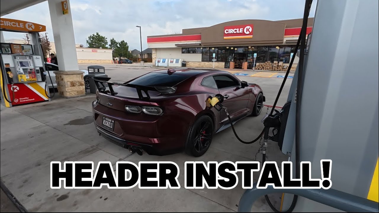 HEADER INSTALL ON MY CAMARO ZL1 1LE!!!