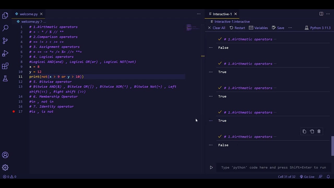 Chapter 1.2 | Operators in Python