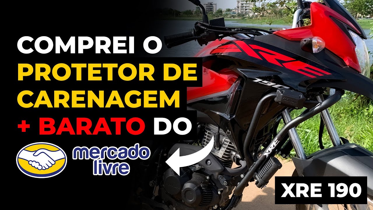 XRE 190: PROTETOR DE CARENAGEM + BARATO