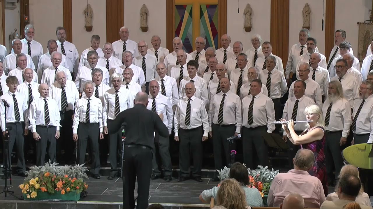 Mousehole Male Voice Choir sing 'Flying Free' at St Mary's Church Penzance, August 2025