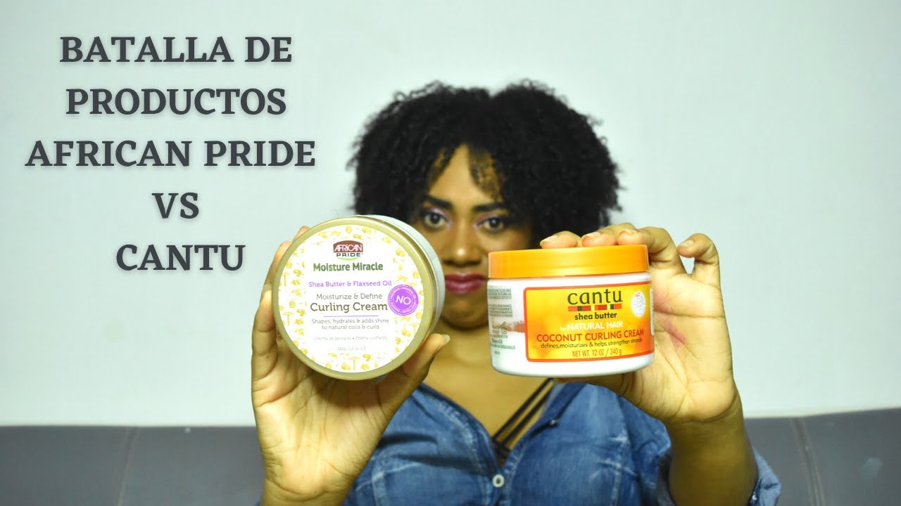Coconut Curling cream Cantu VS curling cream African Pride I Cuál define mejor mis rizos?  🤔😓