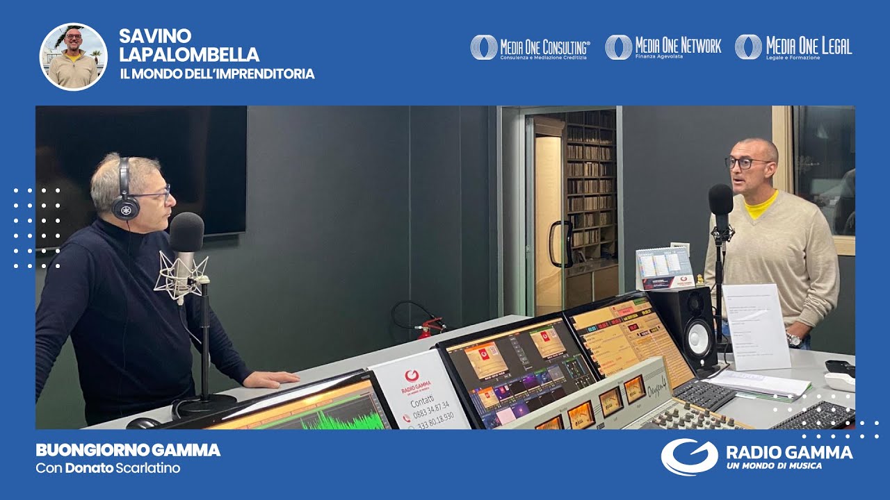 Intervista a Savino Lapalombella su Radio Gamma con Donato Scarlatino
