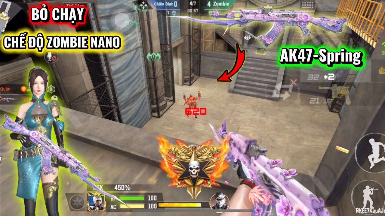 AK47-Sping Phải Bỏ Chạy Trong Chế Độ Zombie Nano Lí Do Tại Sao