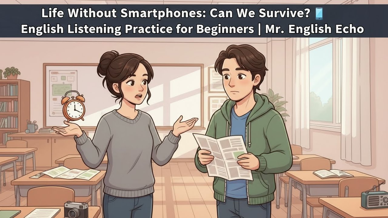 Life Without Smartphones: Can We Survive? 📱 | English Listening Practice for Beginners