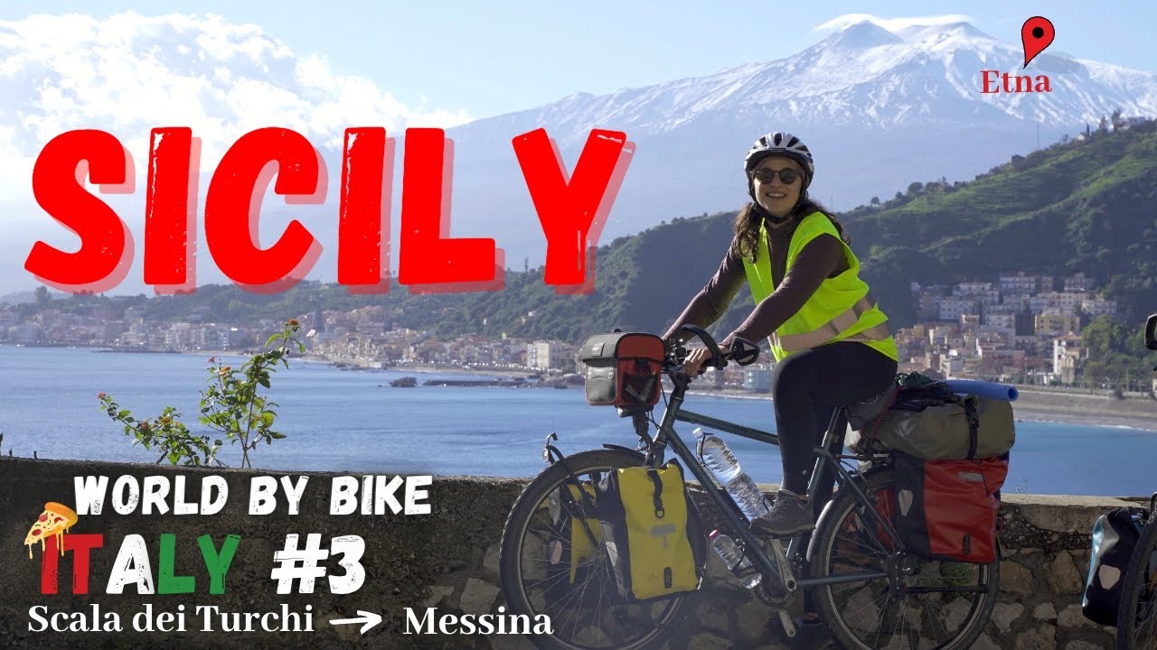 Cycling up a Volcano and a big party | Bike touring Sicily #10