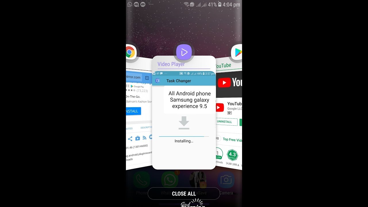 All Android phone Samsung galaxy experience.9.5