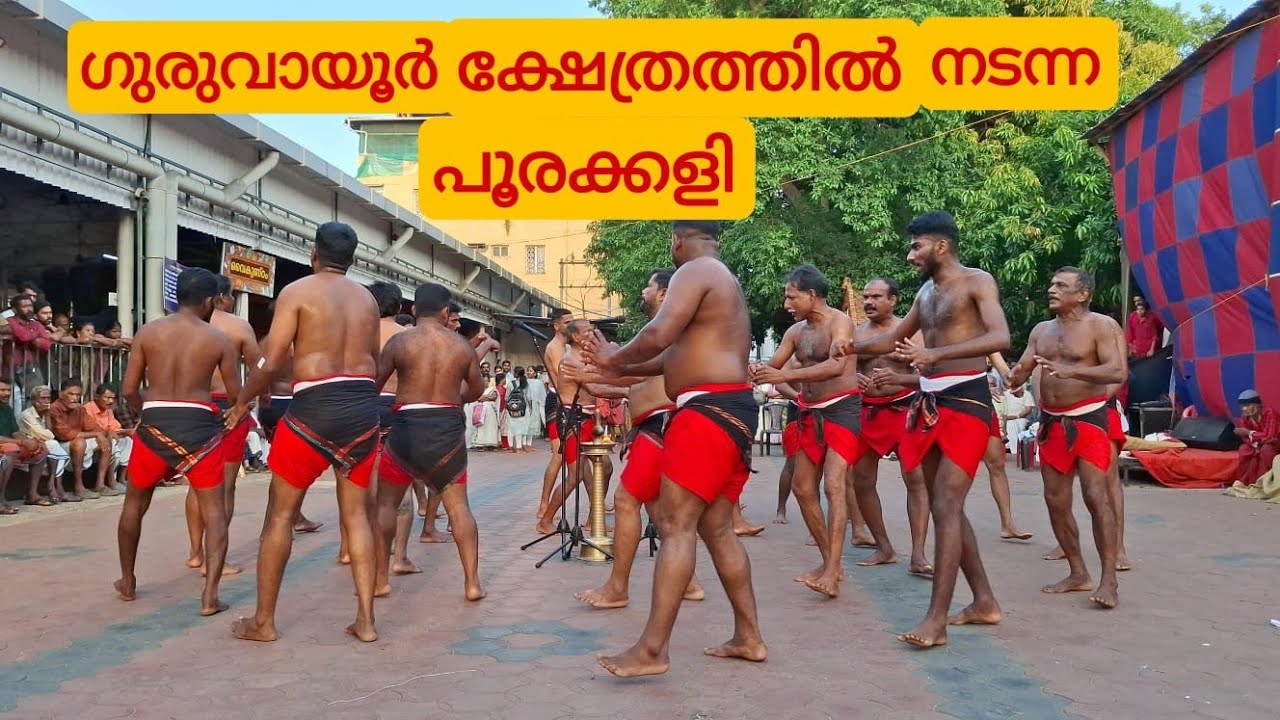 ഗുരുവായൂർ ക്ഷേത്രത്തിൽ നടന്ന പൂരക്കളി  || Poorakkali || Ulsavam || Guruvayur Temple