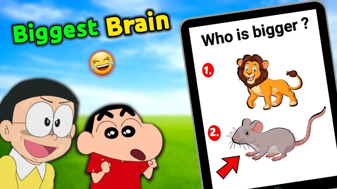 Shinchan And Nobita Playing Brain Games 😱 || 😂 Funny Game