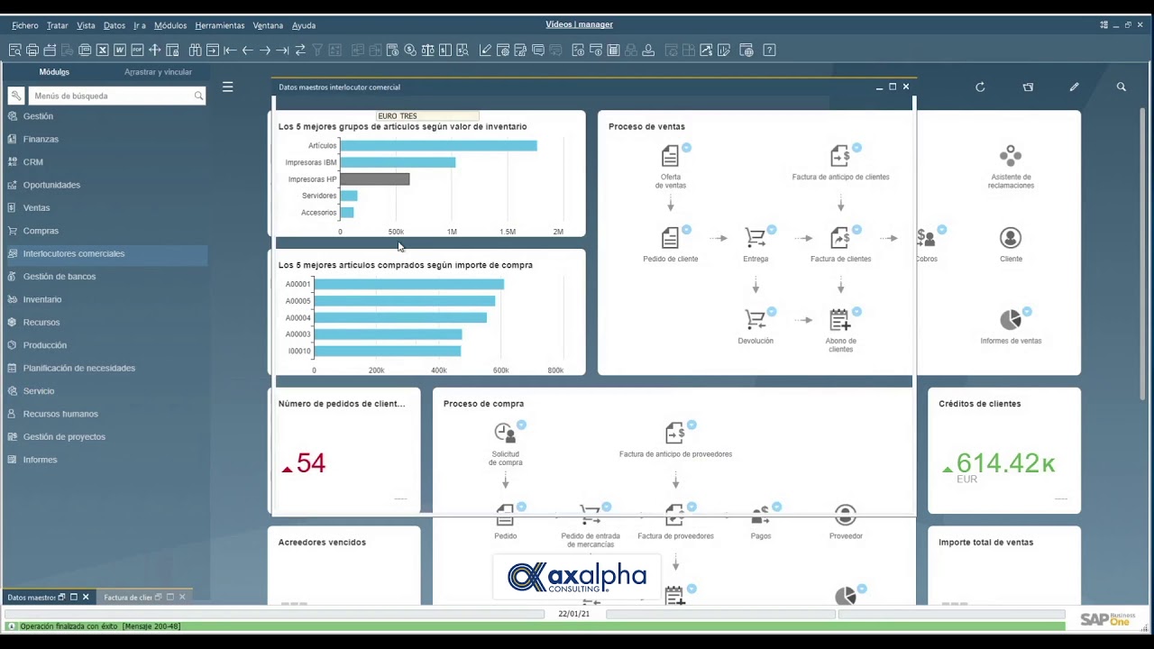 Minitutoriales SAP Business One - 16 Configurar IC consolidador
