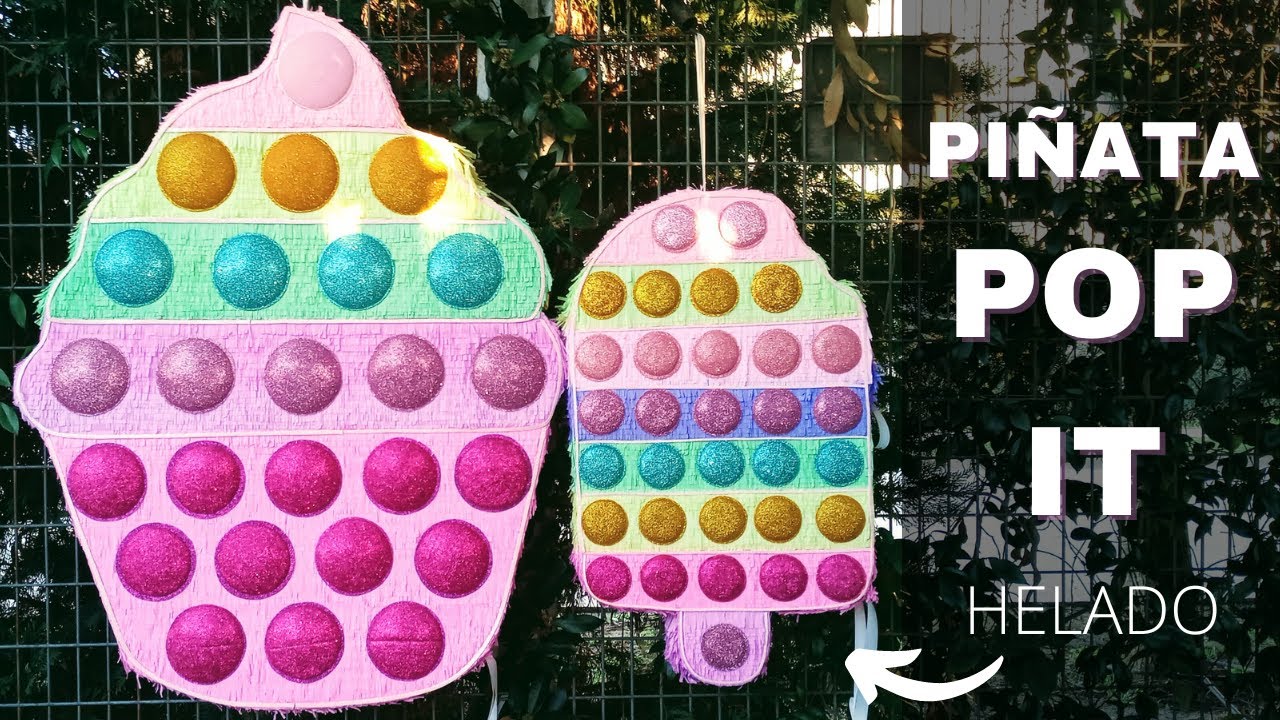 PIÑATA POP IT | 😎Los botones lo hicimos con una Lampara😎 |