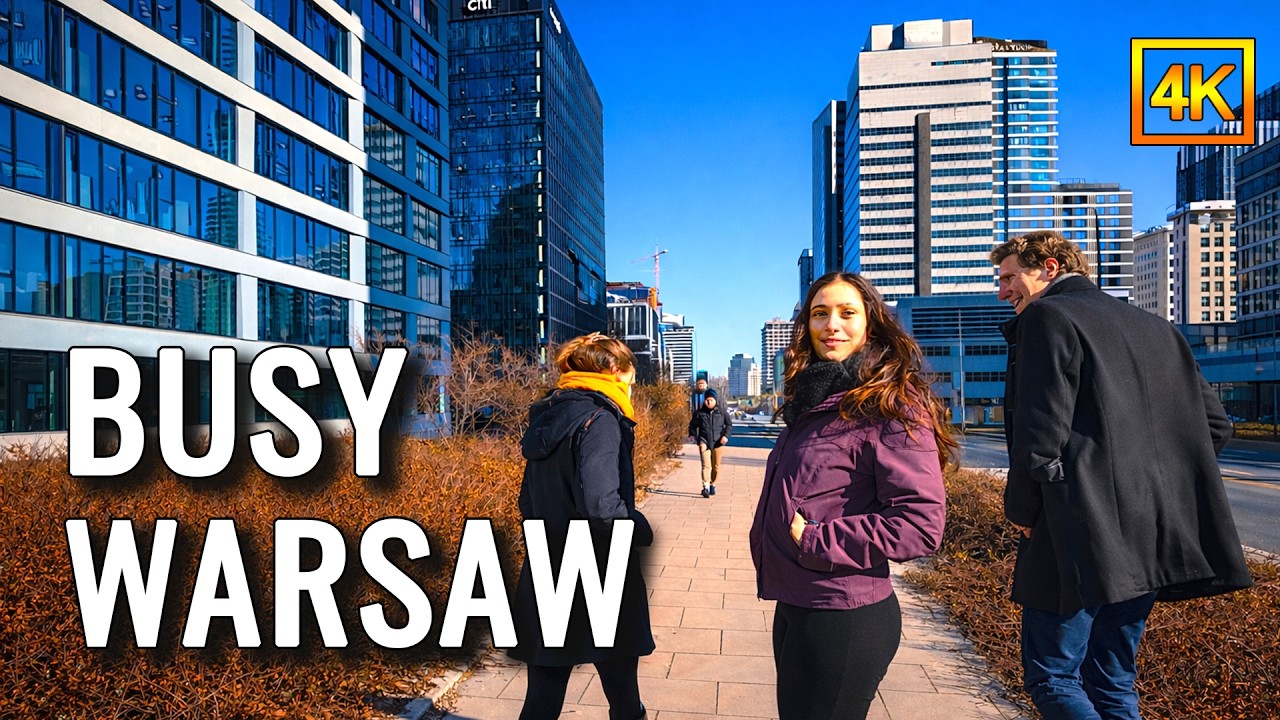 Spring Finally Hits Busy Warsaw – The City Is Alive | 4K HDR Walking Tour