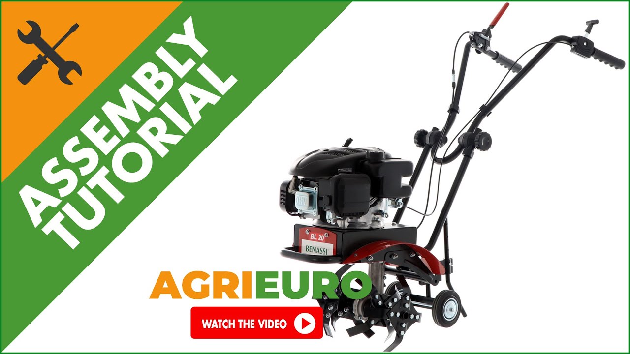 Benassi BL 20 Garden Tiller with Loncin Petrol Engine - 139 cc - Assembly tutorial