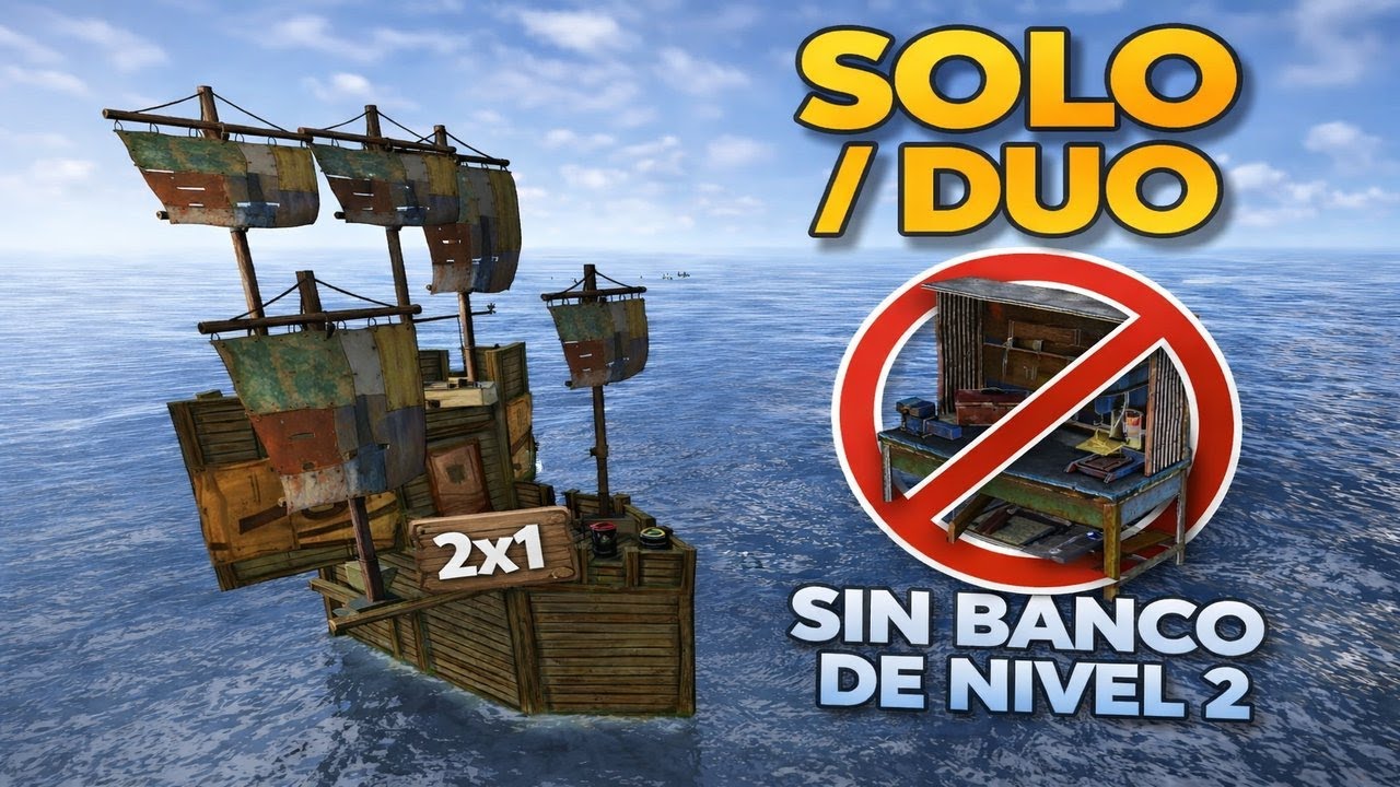 Diseño barco 2x1 Rust Naval Update NO-LVL2
