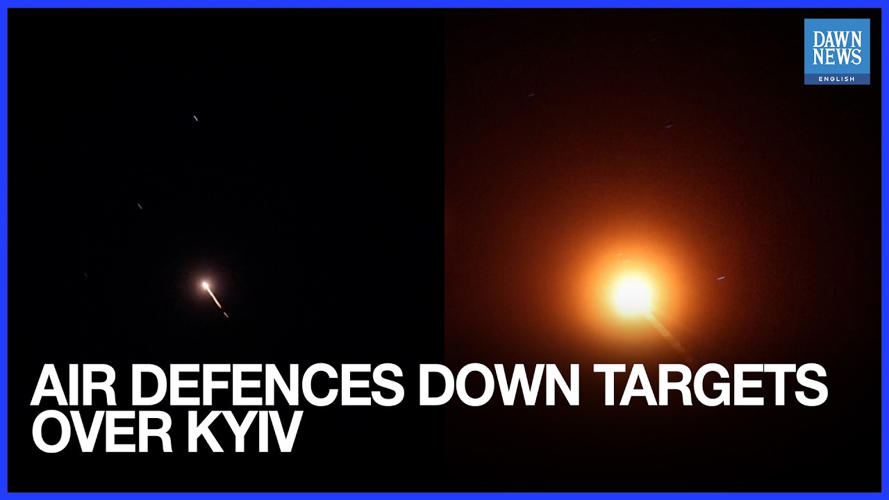 Air Defences Down Targets Over Kyiv During Russian Air Attack | Dawn News English