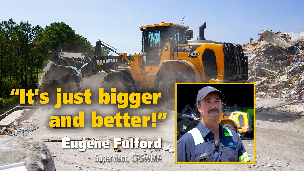 Landfill Transfer Station Chooses Hyundai Loader to Replace their CAT - NED Talks #66 Operators