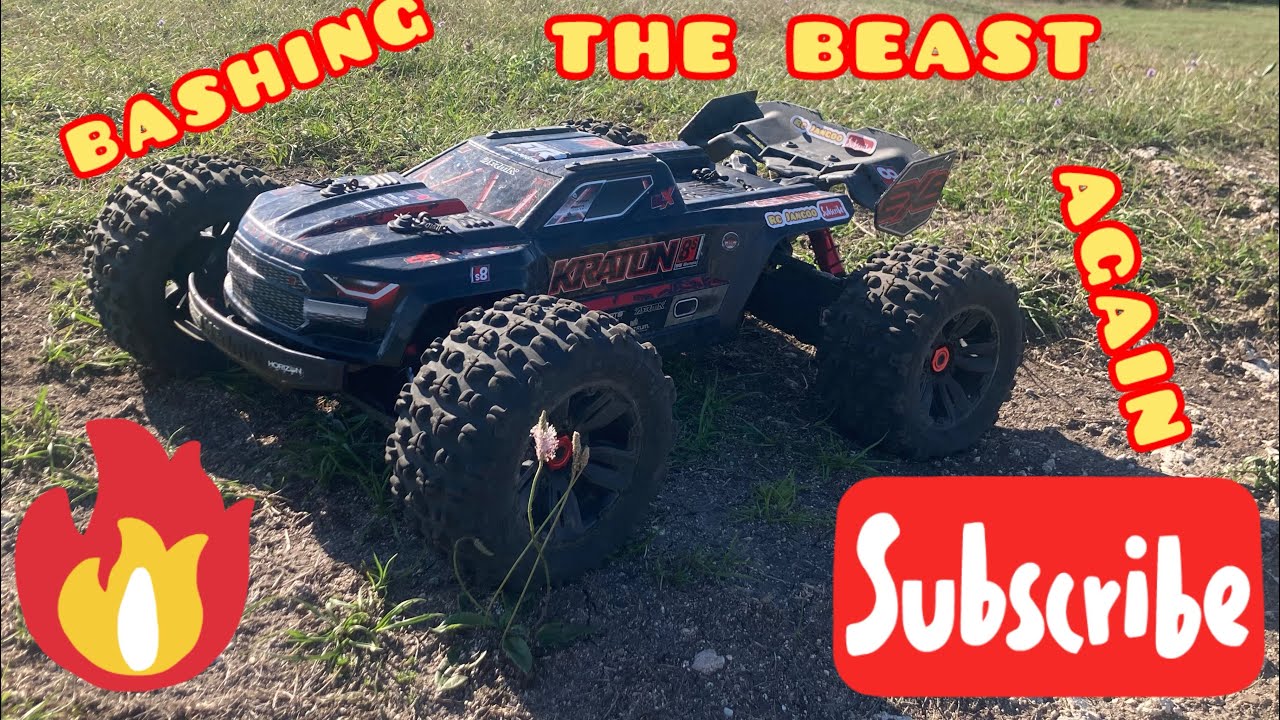 BASHING ARRMA KRATON 8s EXB again🤩👍 #rccar #rccarbashing #arrmakraton8s #spektrumrc