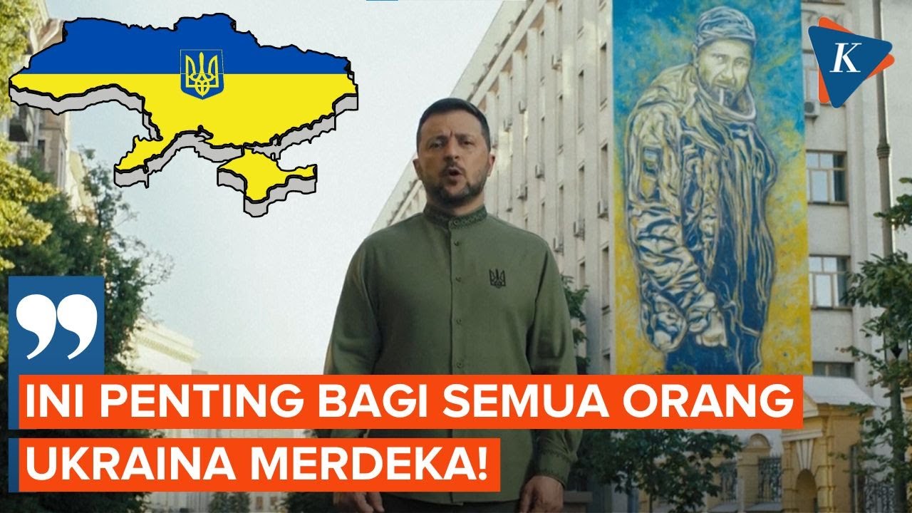 Zelensky Pidato di Hari Kemerdekaan Ukraina, Beri Penghormatan atas Keberanian Rakyat