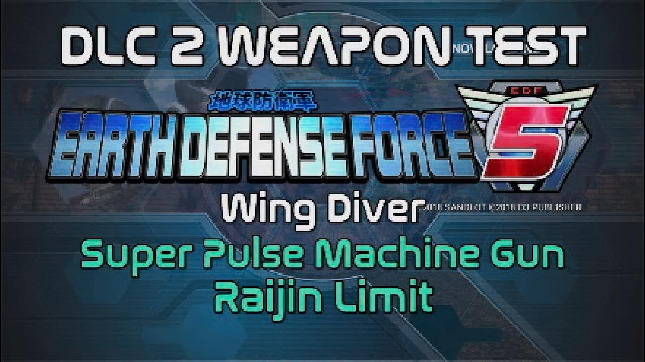 Earth Defense Force 5 DLC 2 Weapon Test WING DIVER 