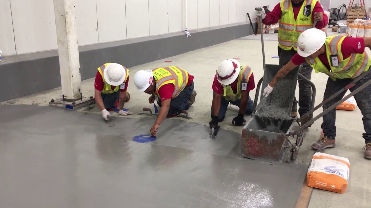 Champion Coatings' Trowel Down Urethane Cement