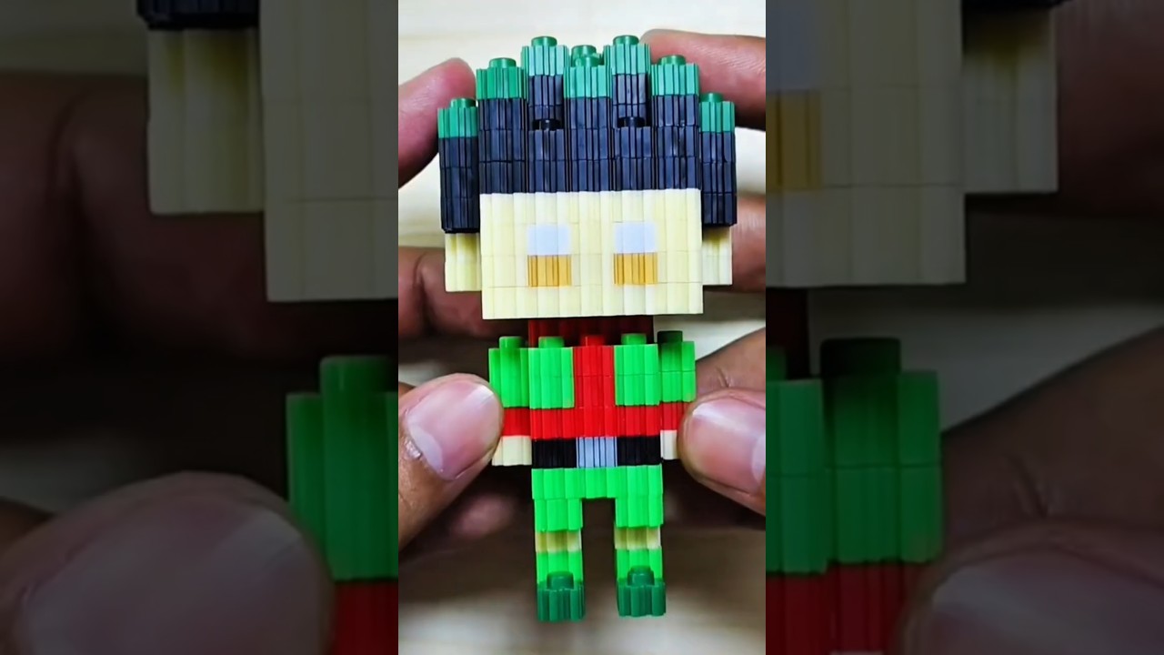 Gon Freecss Hunter X Hunter Microblocks. #gon #gonfreecss #hunterxhunter #minifigure #microblocks