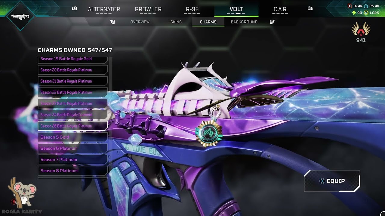 New Epic Charm for Platinum, S26 Ranked Rewards. [Apex Legends - Nov.25]