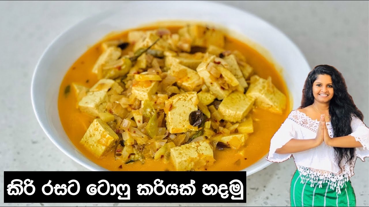 Soya Tofu Curry | කිරි රසට රස ටෝෆු කරියක් හදමුද? | මේ දවස්වල ගණන් යන මස් මාලු වෙනුවට ටෝෆු කරියක්