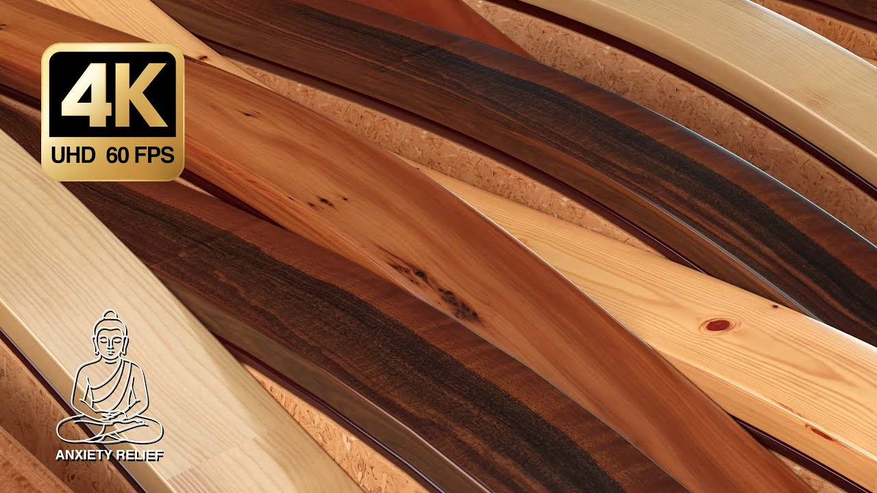 Wood Relax Texture Background 4K • 3 Hours Cozy Wooden Planks Loop • Study, Work & Relax (No Music)