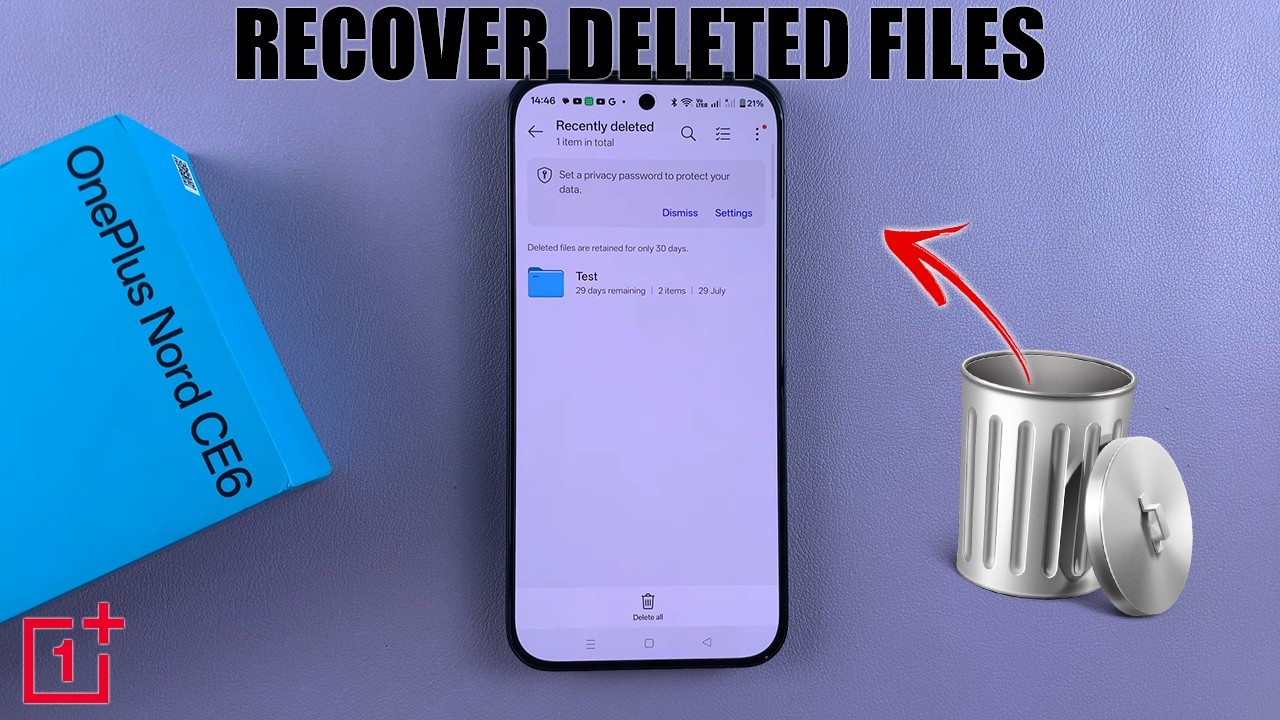 Как восстановить удаленные файлы на OnePlus Nord CE 6 5G
