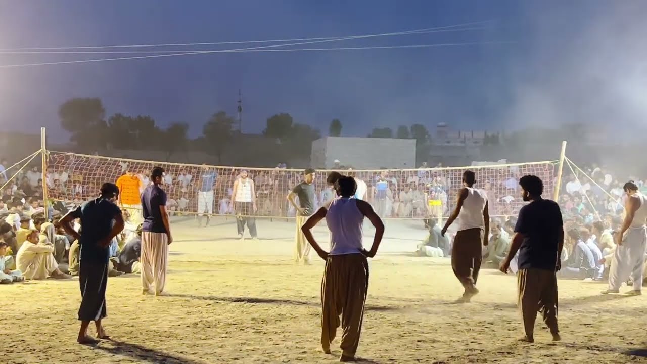 آل پاکستان والی بال میچ کاشی تونسہ کلب بمقابلہ طارق جلبانی کلب بمقام بخارا شریف