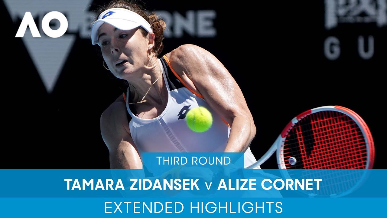 Tamara Zidansek v Alizé Cornet Extended Highlights (3R) | Australian Open 2022