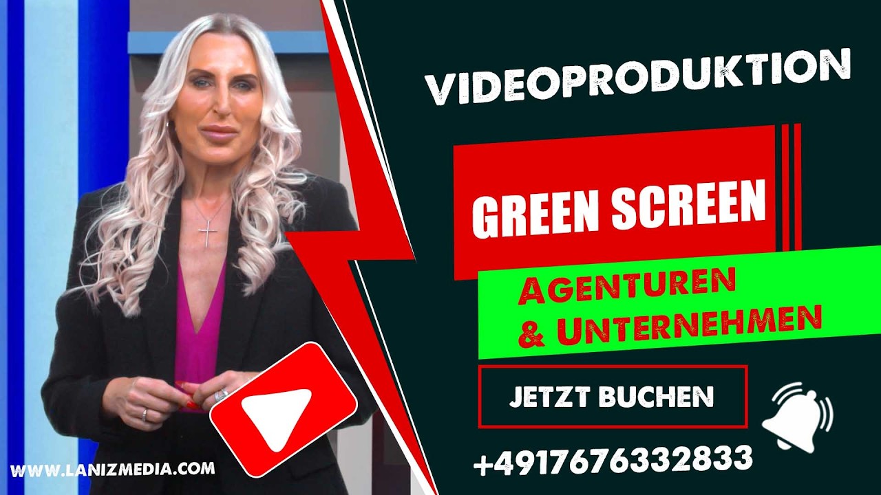 LANIZMEDIA GMBH Greenscreen Studio München: Komplett ausgestattet mit Regie, Beleuchtung & Kamera