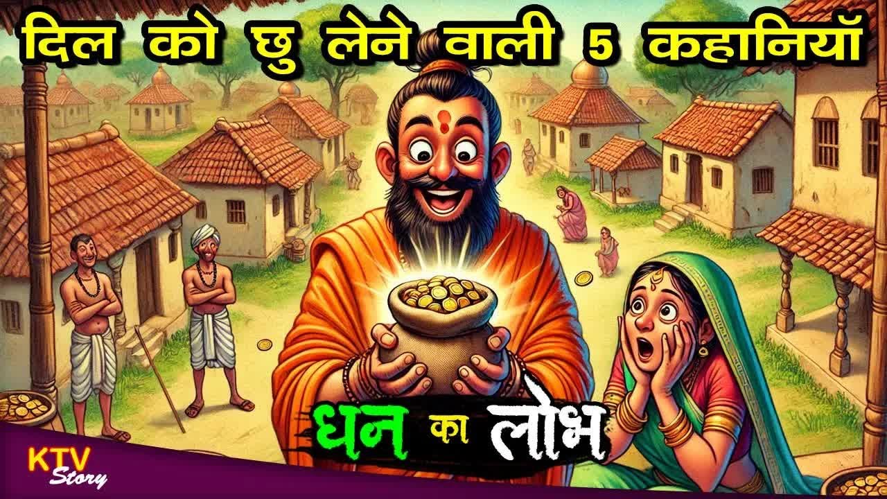 KTV580 धन का लोभ, DHAN KA LOBH, HINDI MORAL STORY, MAN KO CHHU LENE WALI KAHANI, @KTVSTORY