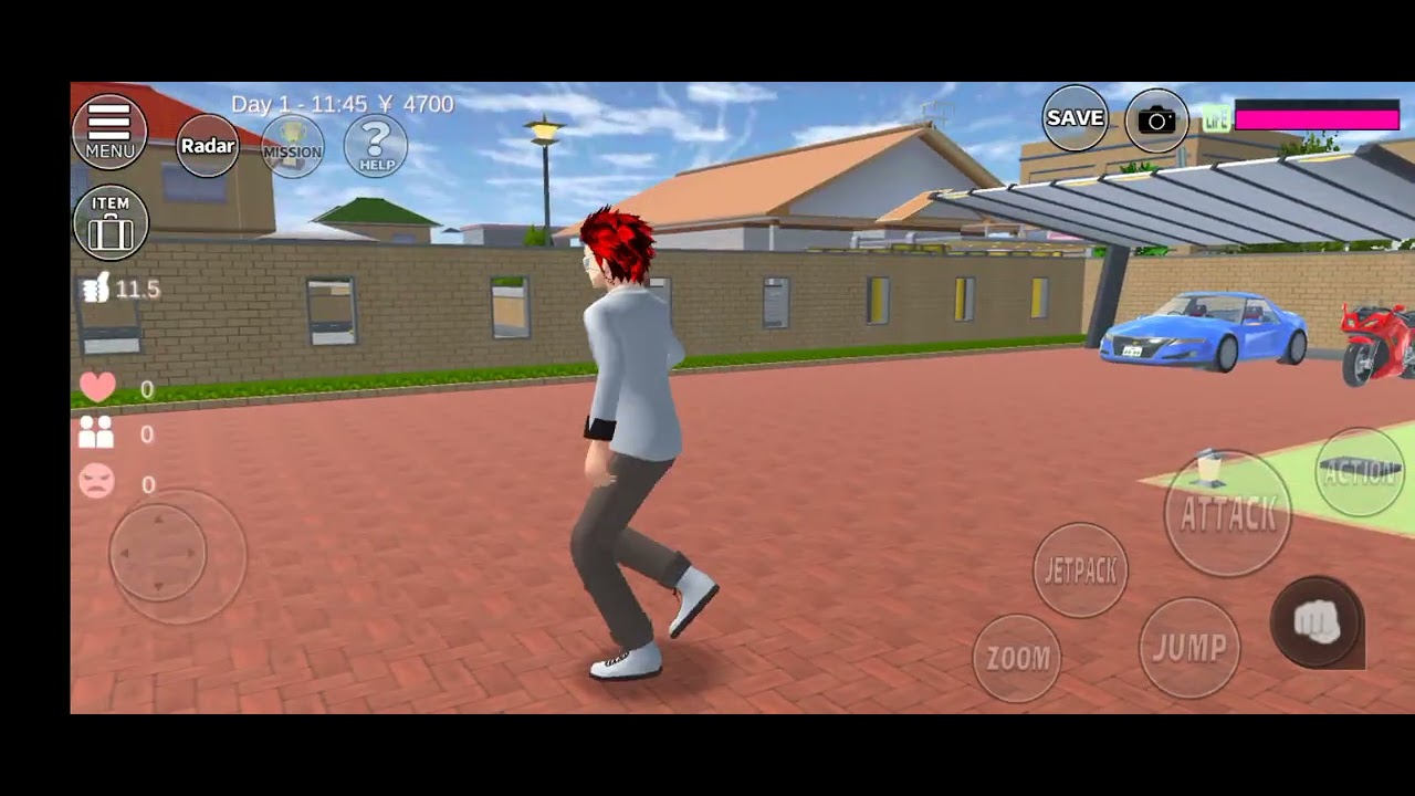 Day In my life Sakura School Simulator 
