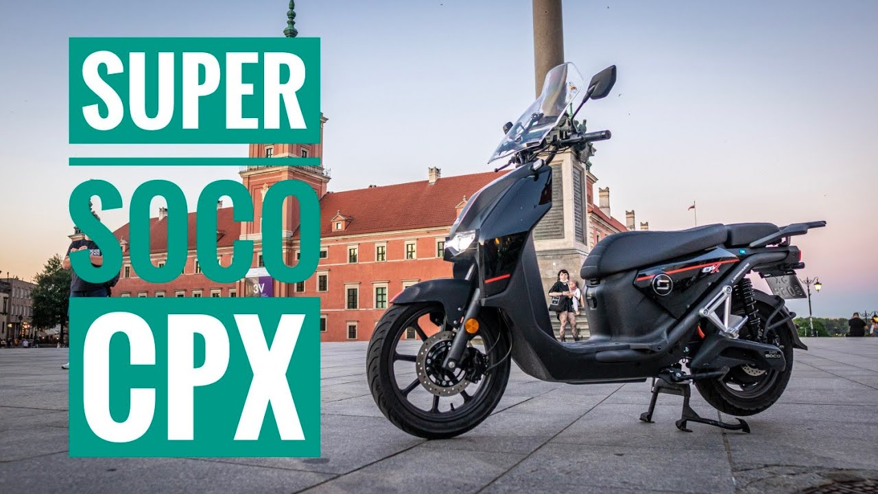 Super Soco CPX, pełnoprawny elektryczny skuter klasy 125.