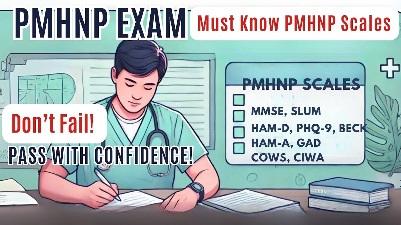 PMHNP Exam Survival Guide: Master CIWA, MMSE, PHQ-9 & More in Minutes! 🚀